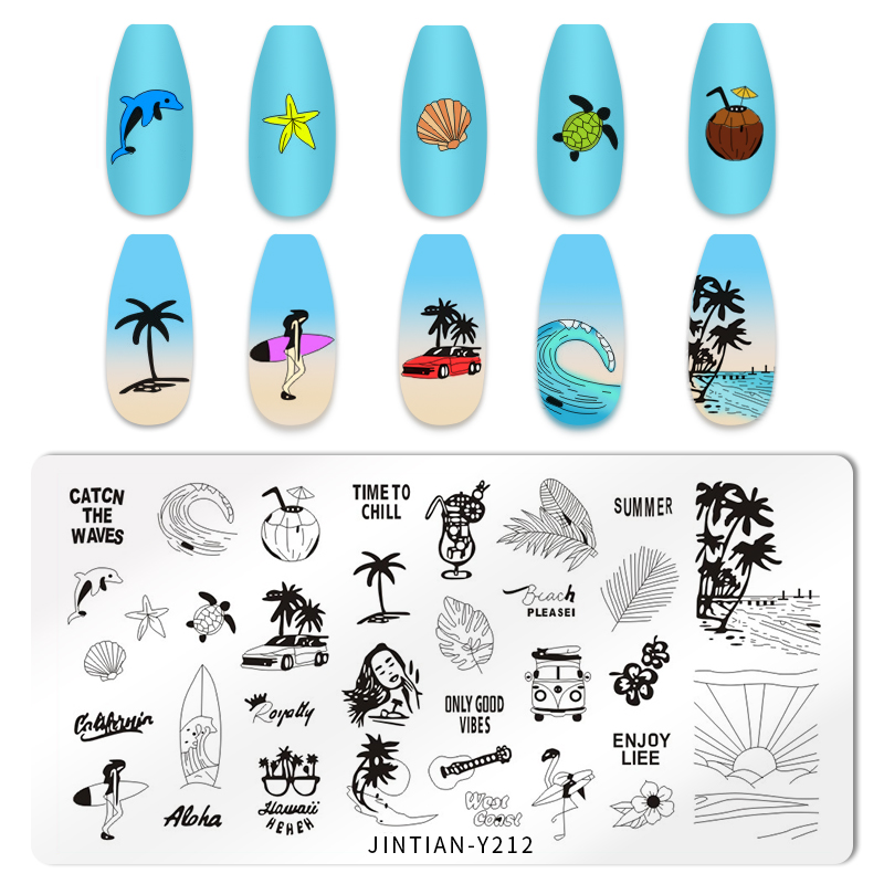 Nail Art Foto - Nail art placa estêncil para a