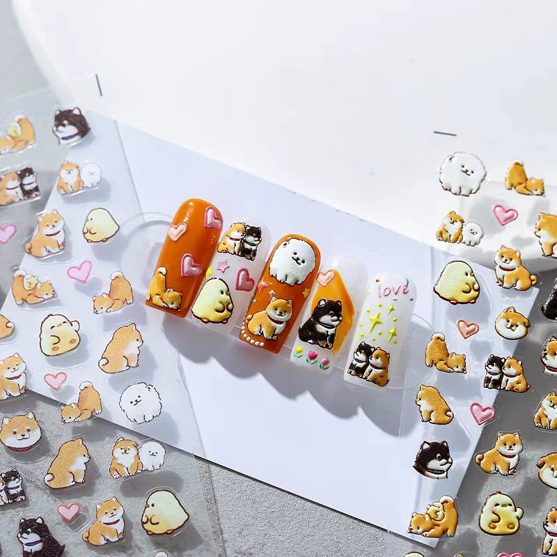 Nail Art Yellow - Adesivos 3D em Relevo de Patinho