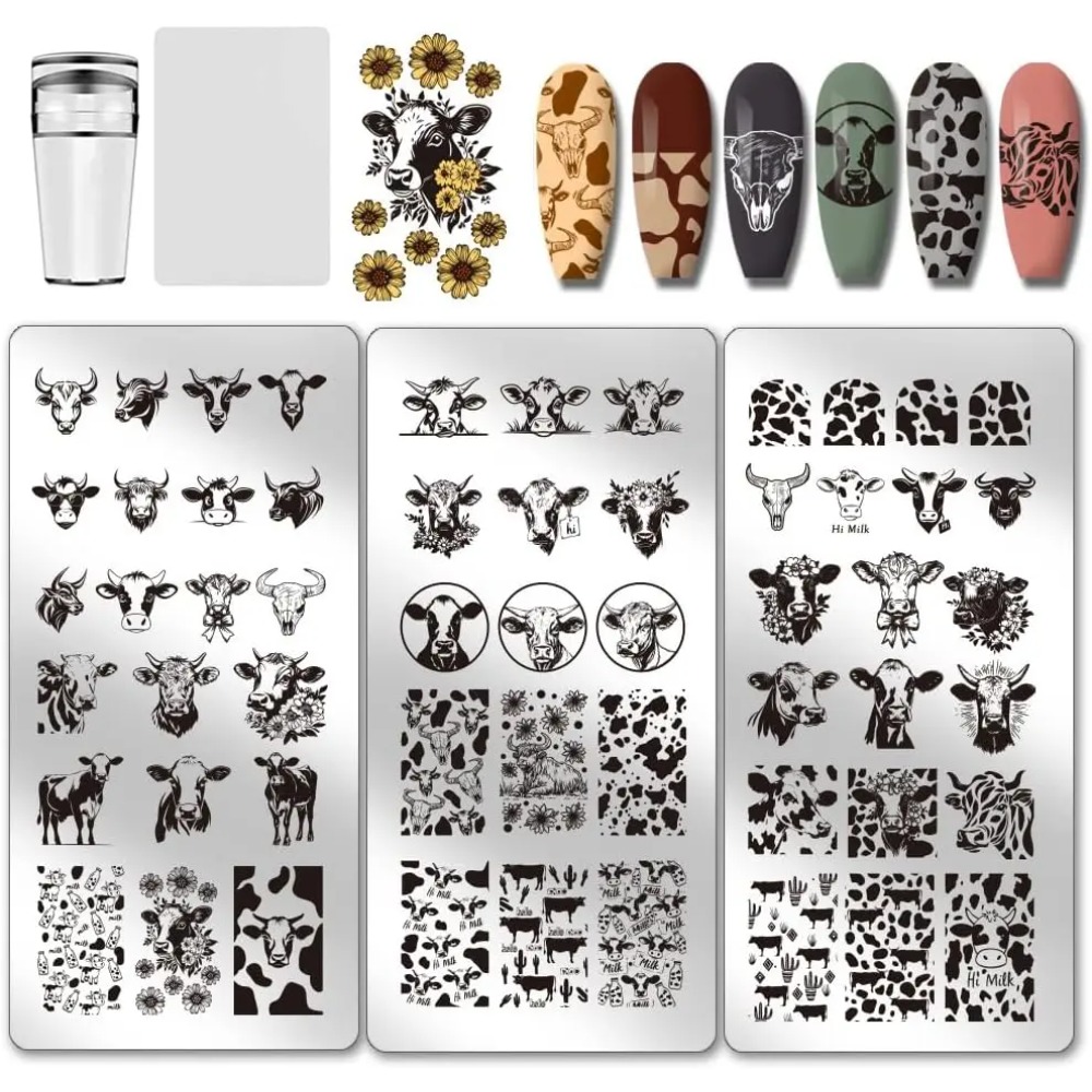 Nail Art Inspo - Placas de carimbo de unhas com