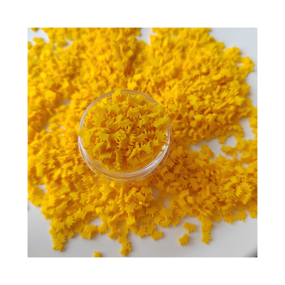 Nail Art Yellow - Polymer Hot Clay Polvilha para Slime,