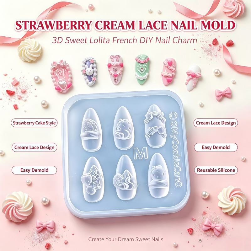 Molde de Silicone para Arte de - Nail Art Strawberry avaliação e preço