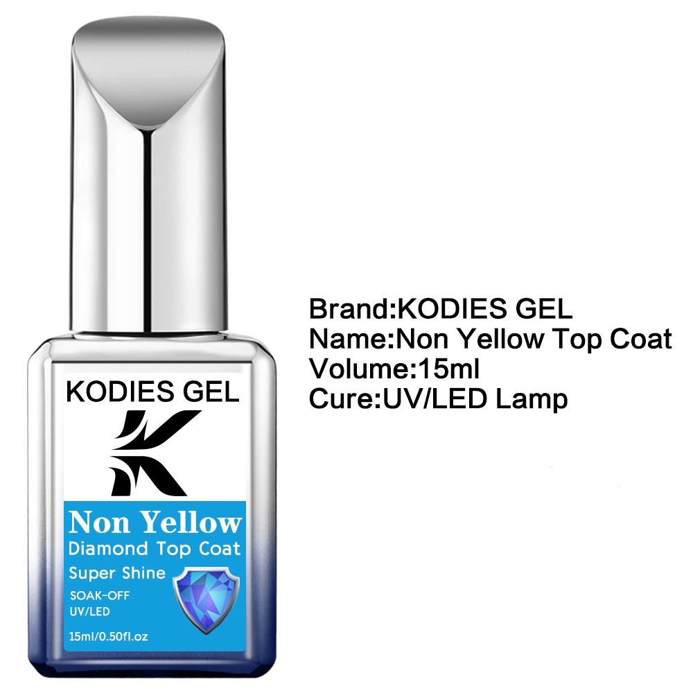 KODIES GEL Top Coat Gel Não Am - Nail Art Yellow avaliação e preço