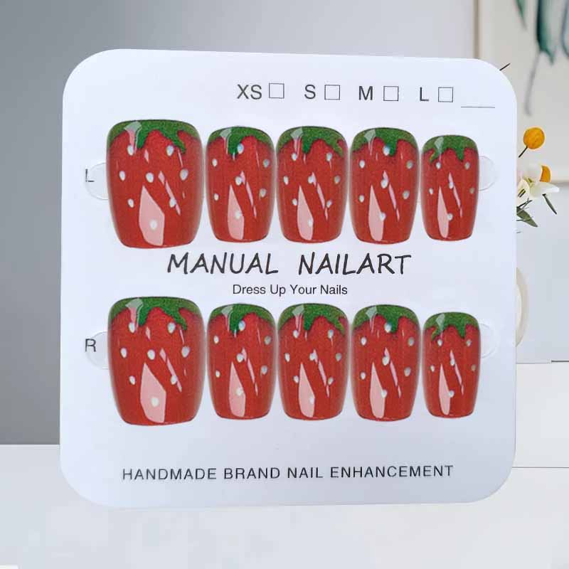 10 pçs pouco fresco morango fr - Nail Art Strawberry avaliação e preço