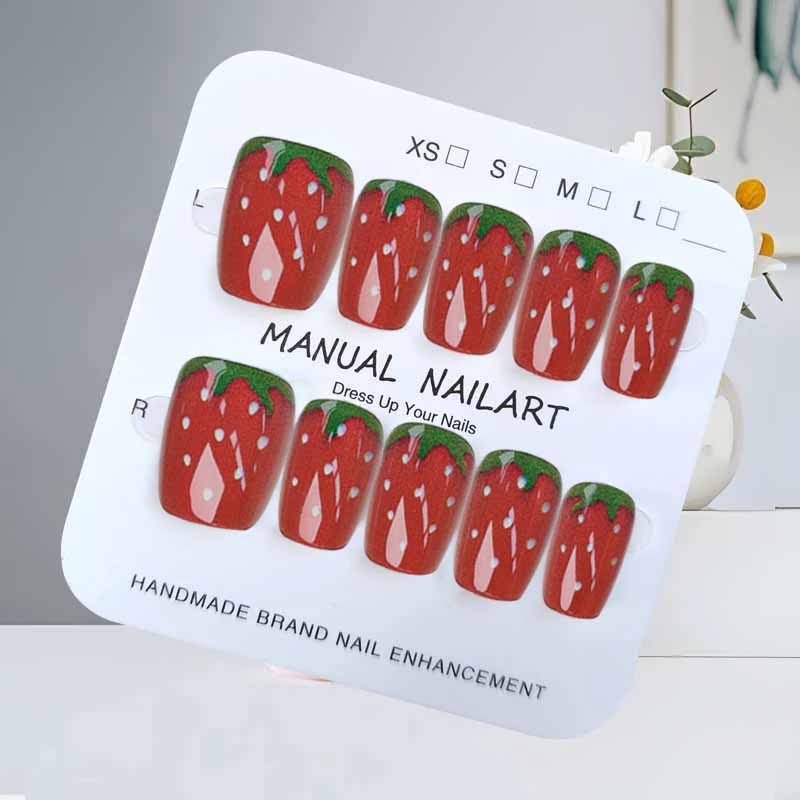 10 pçs pouco fresco morango fr - Nail Art Strawberry avaliação e preço