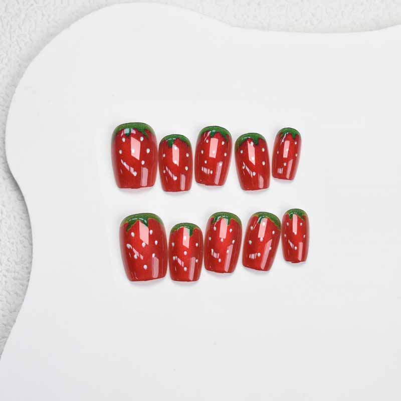 10 pçs pouco fresco morango fr - Nail Art Strawberry avaliação e preço