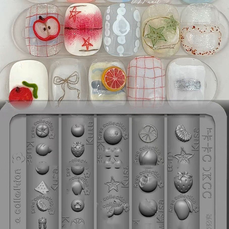Novo Molde de Silicone para Un - Nail Art Strawberry avaliação e preço