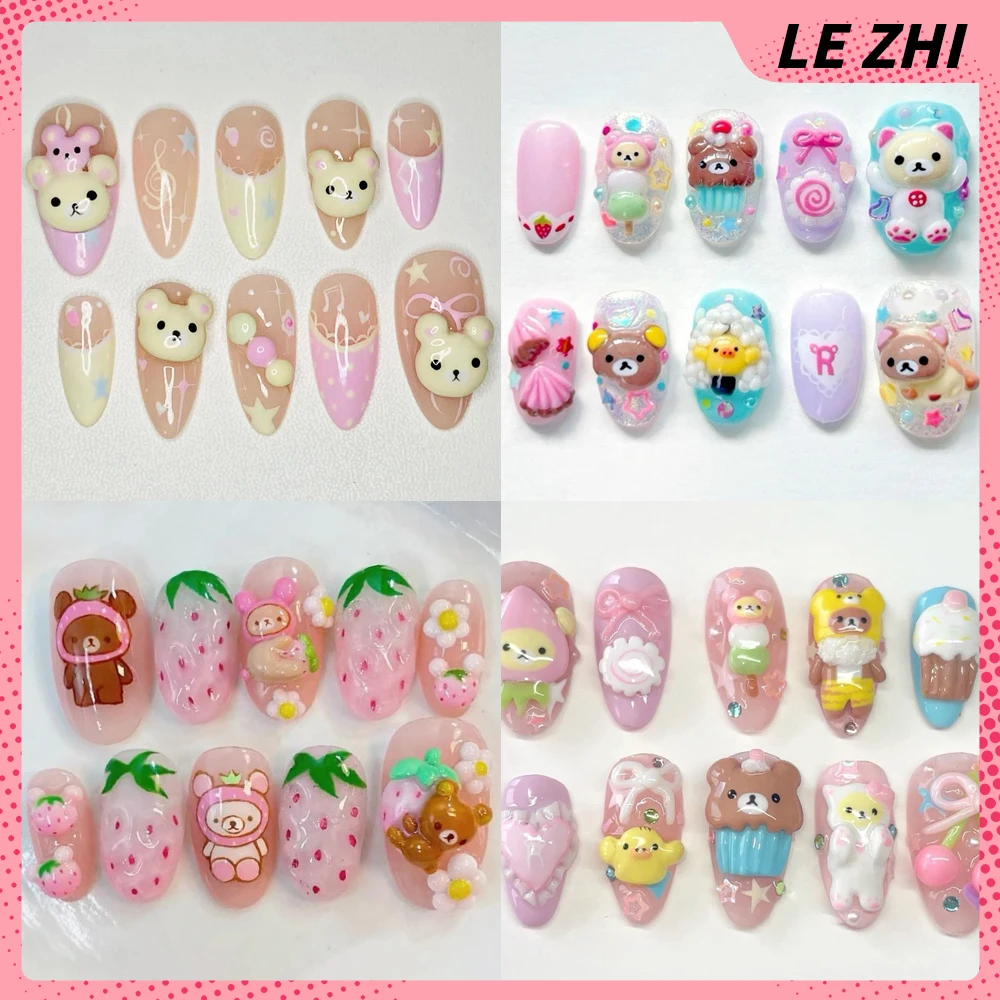 3d artesanal rilakkuma imprens - Nail Art Strawberry avaliação e preço