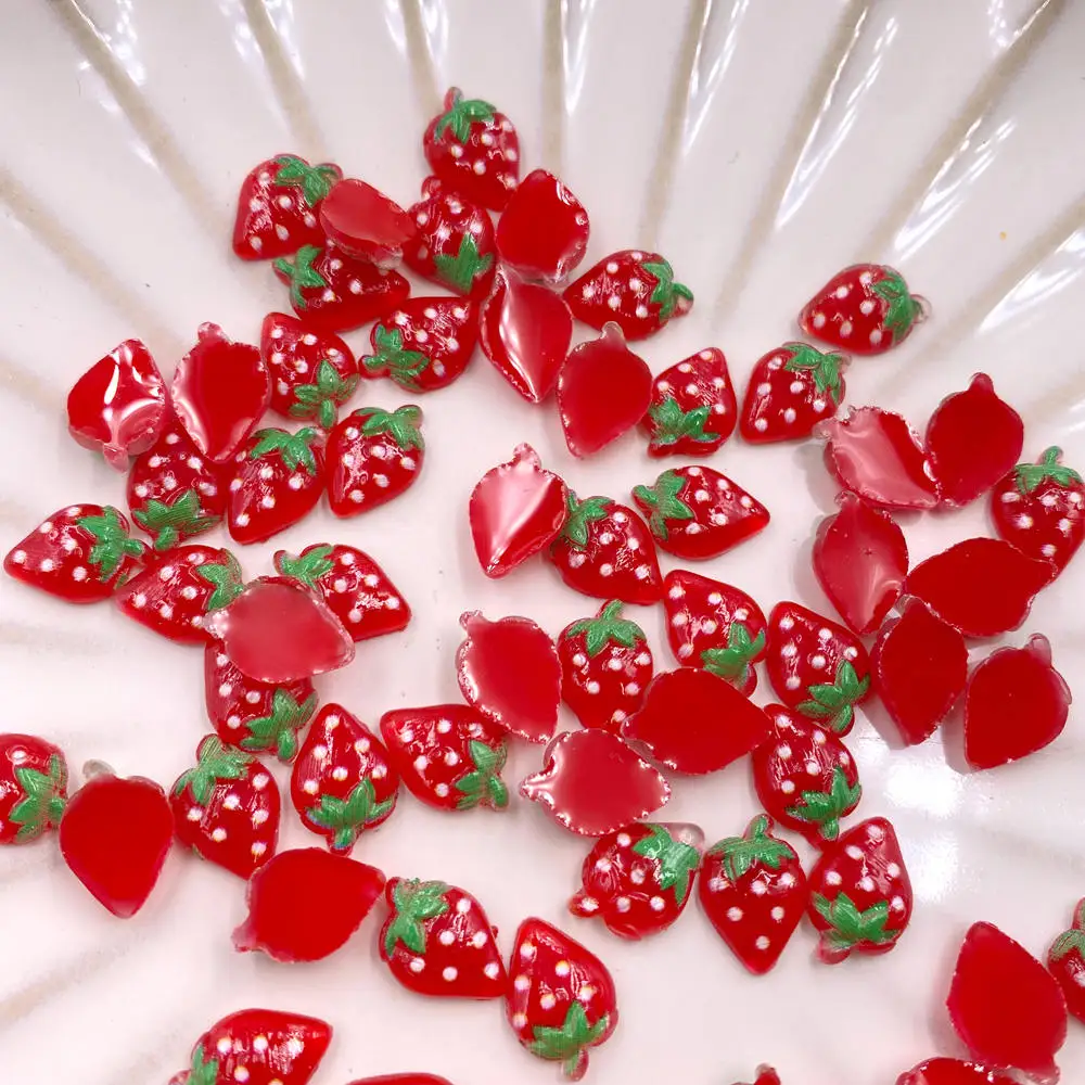 60 pçs glitter resina colorido - Nail Art Strawberry avaliação e preço