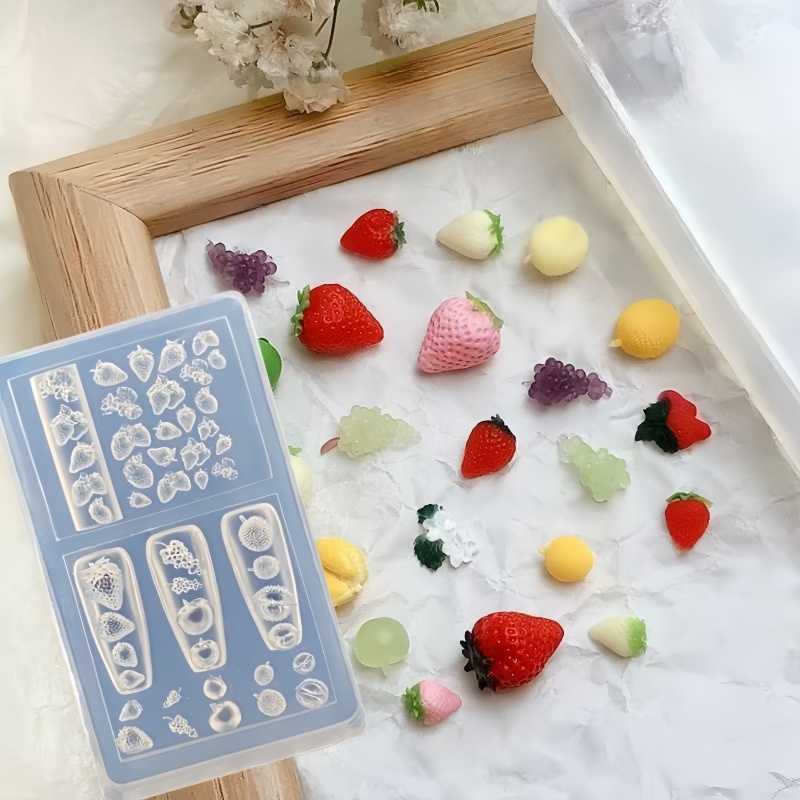 1 Molde de Silicone para Unhas - Nail Art Strawberry avaliação e preço