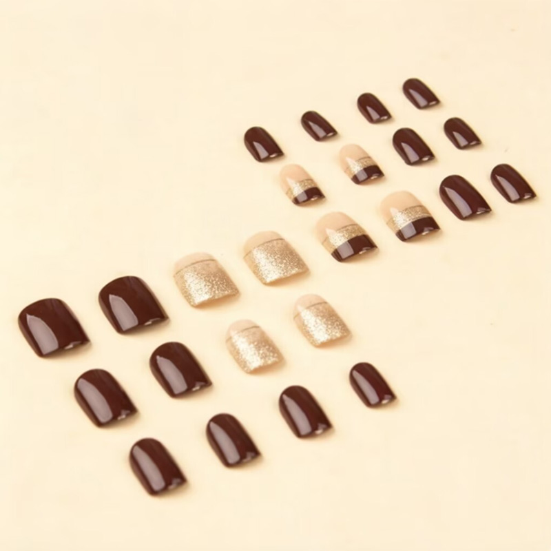 Unhas postiças curtas quadrada - Nail Art Inspo avaliação e preço