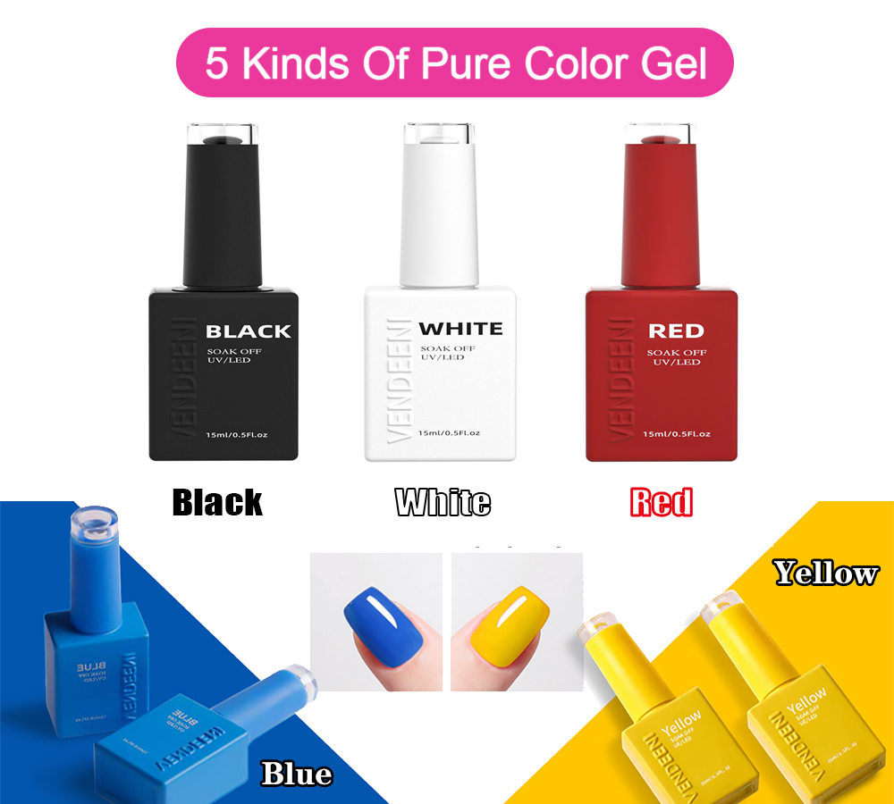 Verniz Gel para Unhas Vendeeni - Nail Art Yellow avaliação e preço