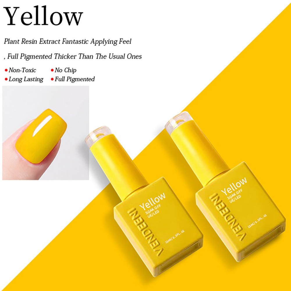 Verniz Gel para Unhas Vendeeni - Nail Art Yellow avaliação e preço