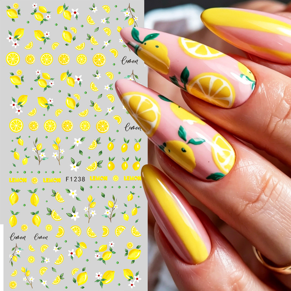 Adesivos de unhas com fatias d - Nail Art Yellow avaliação e preço