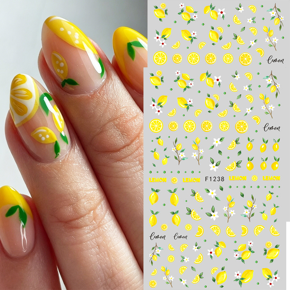 Adesivos de unhas com fatias d - Nail Art Yellow avaliação e preço