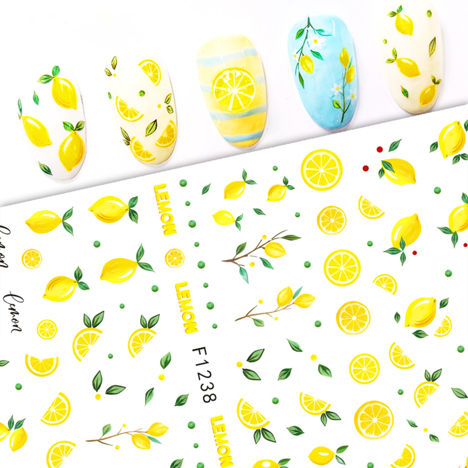 Adesivos de unhas com fatias d - Nail Art Yellow avaliação e preço