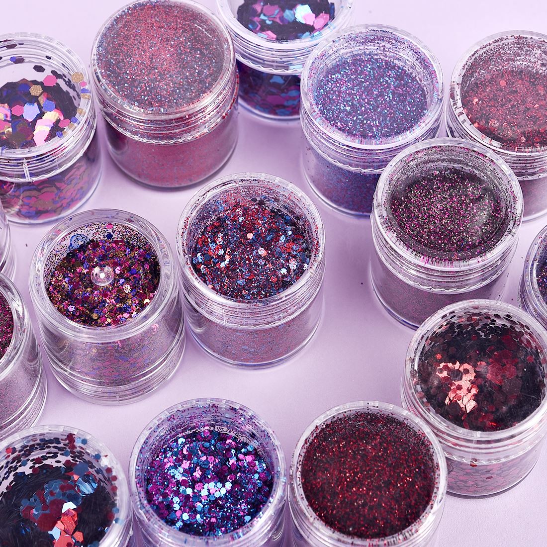 4/5 garrafas de pó de glitter  - Nail Art Inspo avaliação e preço