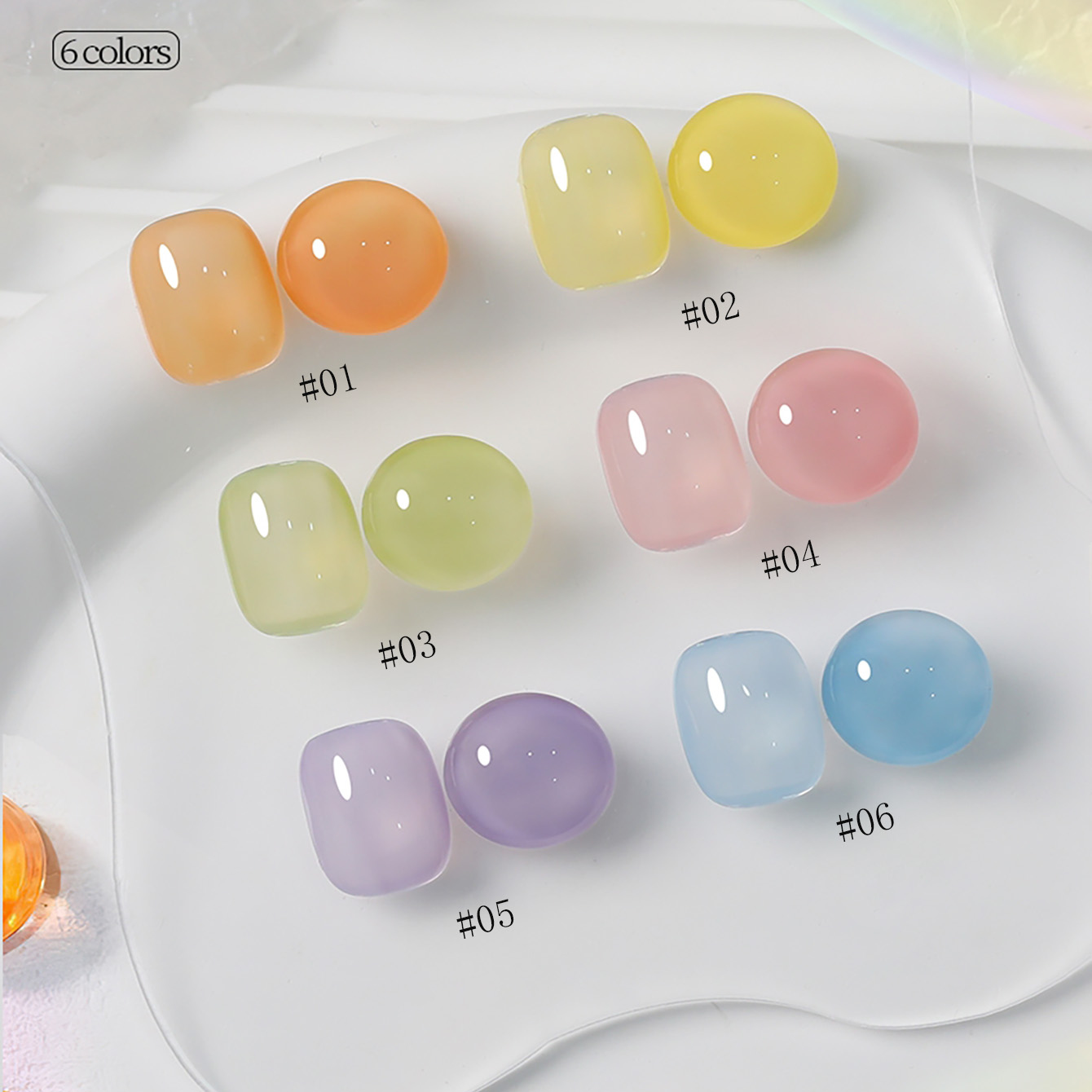 1-6 peças PSK Novo Esmalte em  - Nail Art Yellow avaliação e preço