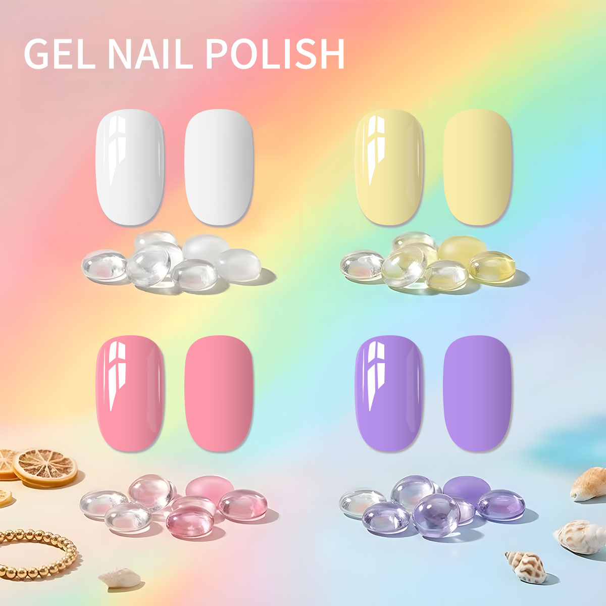 Conjunto de 4 peças de esmalte - Nail Art Yellow avaliação e preço